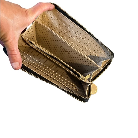 Deux Lux Gold Quilted Wallet with Zip-Around Closure - Picture 6 of 6